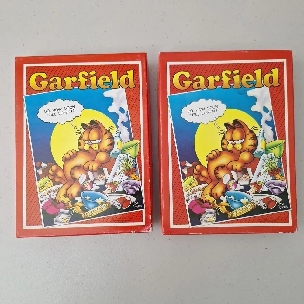 Vintage 1978 Mead Garfield Cat Stationary Set Note Paper & Envelopes, 2 Box Sets